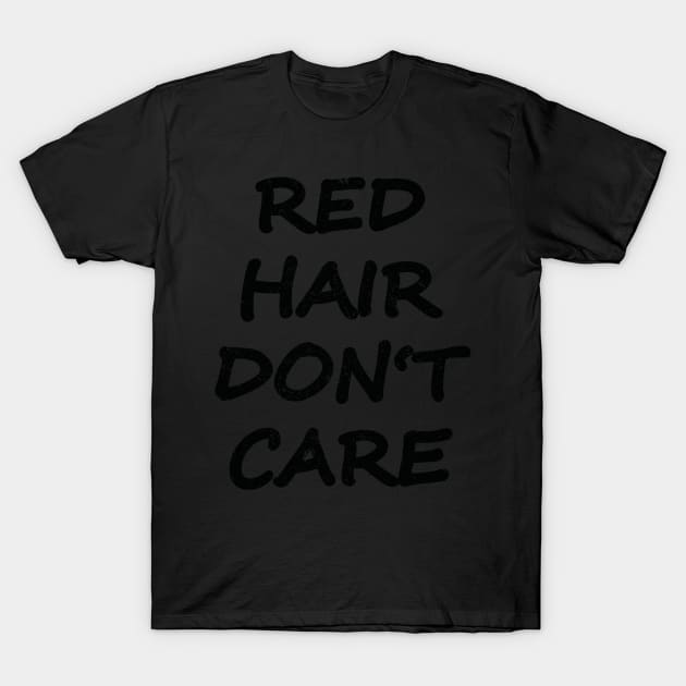 Redhead Red Hair Sticker T-Shirt by QQdesigns